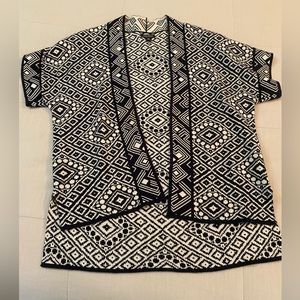 Women’s Lucky XSmall navy and cream cardigan